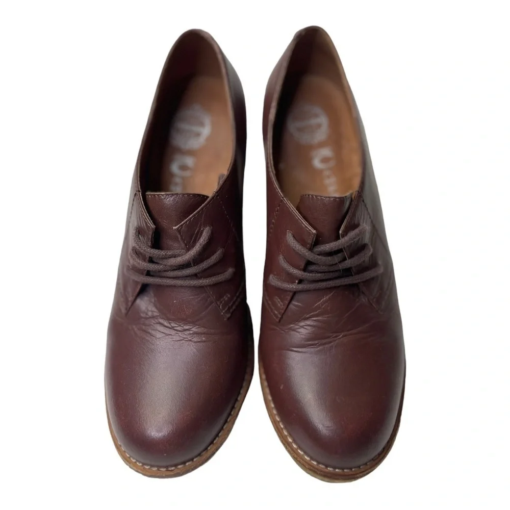 Jeffrey Campbell Barnest Women’s Brown Leather Wedge Shoes